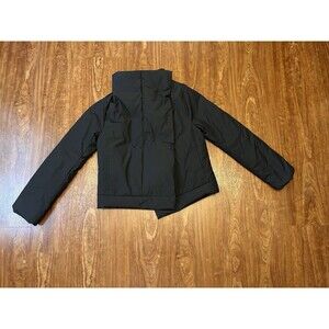 LUCY Jacket M Hatha Insulated Down Wrap Coat Black NWT Asymmetrical
